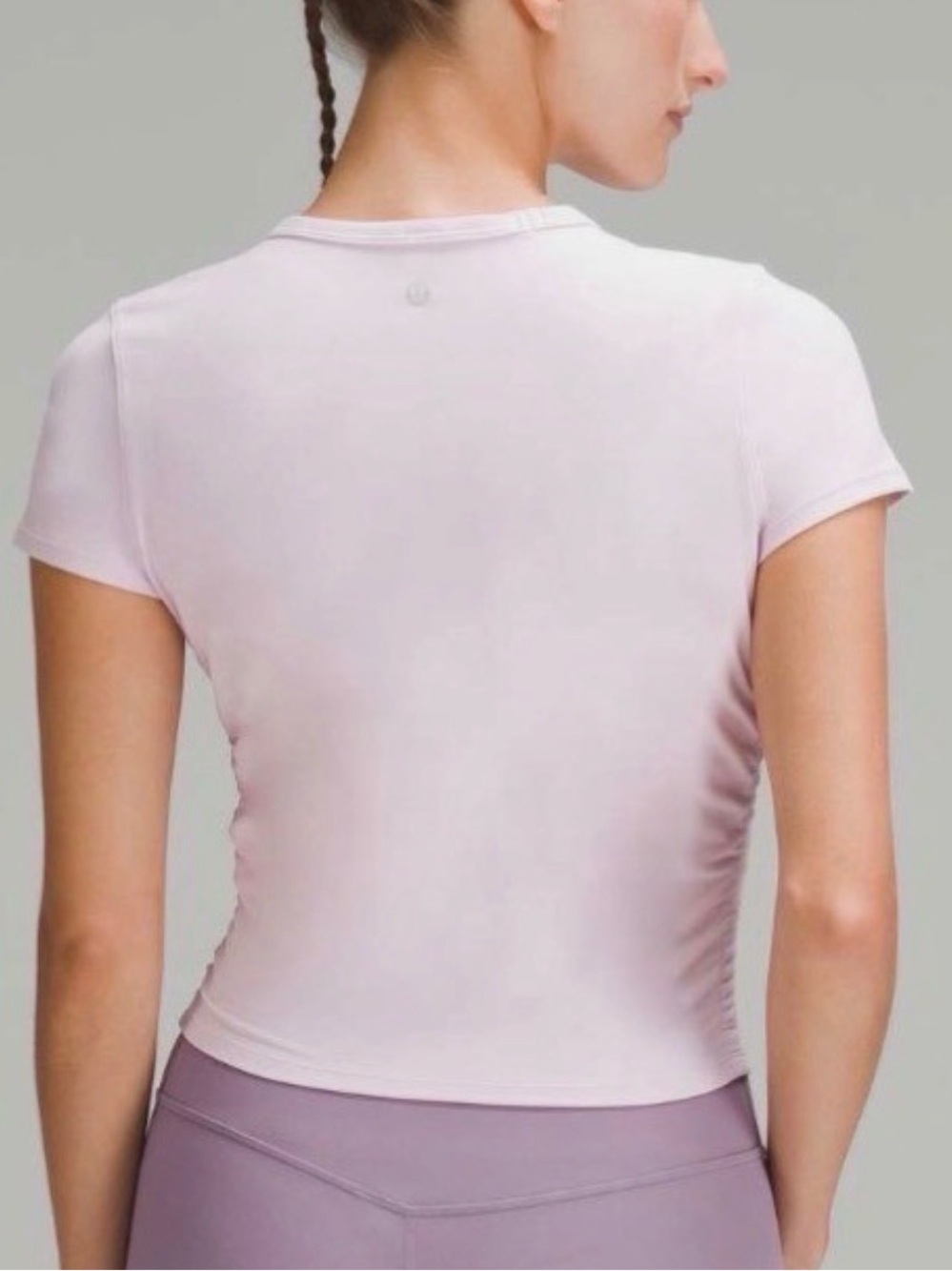 lululemon | All It Takes Ribbed Nulu Ruched Tee | Pink | Sz 6